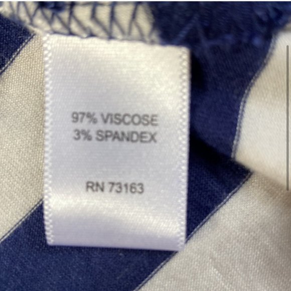 EUC Cable & Gauge Blue and White Striped Tank Sz L - Picture 4 of 5